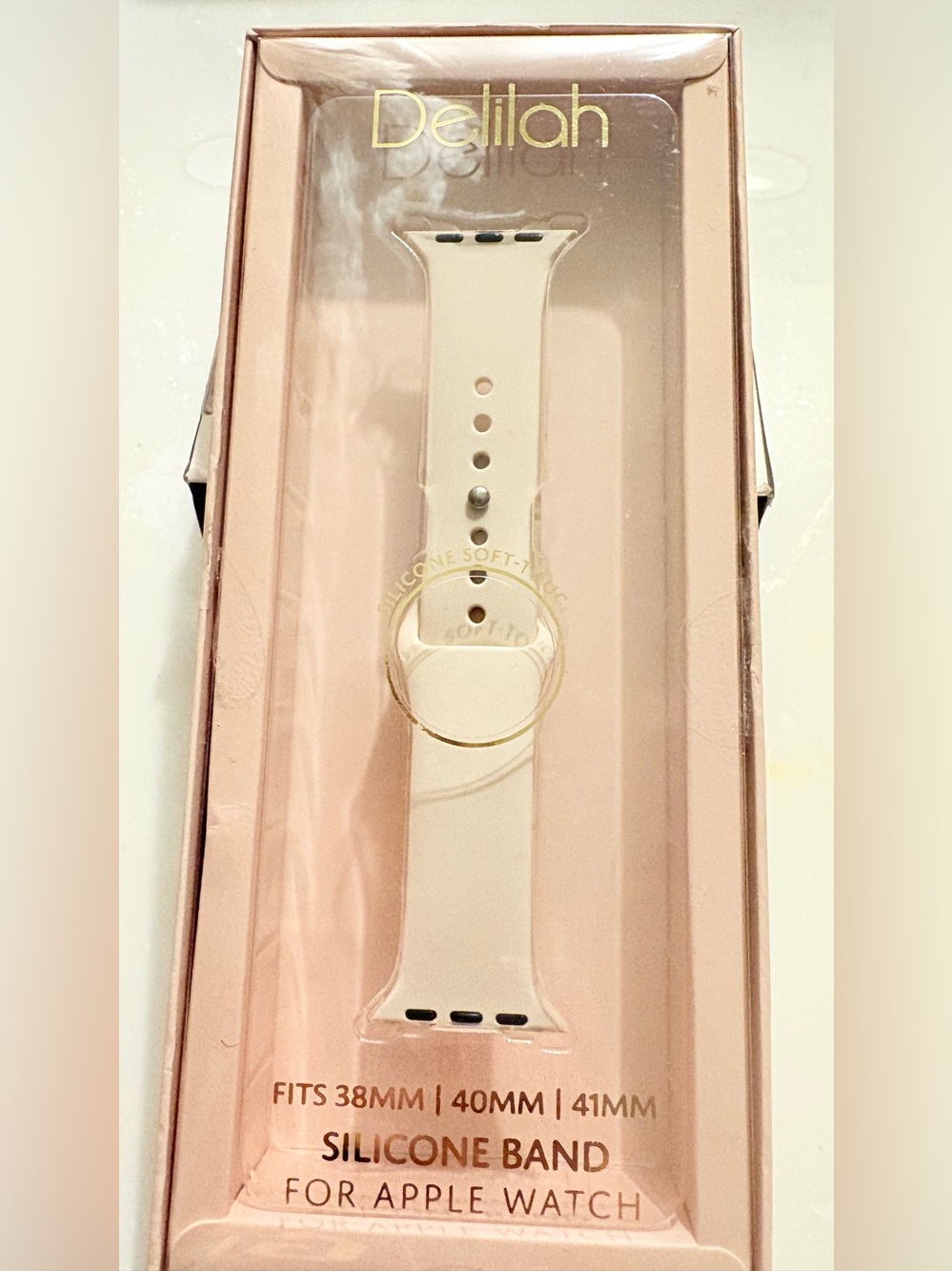 Delilah brand soft silicone strap for
Apple Watch FITS 38MM 40MM 41M